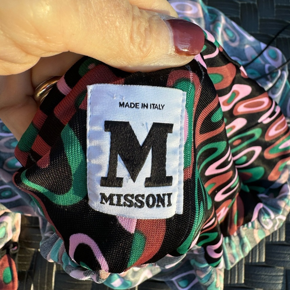 Missoni Halter Tie Neck spring/Summer Dress Sz6 Geometric Colorful Design - Picture 13 of 13